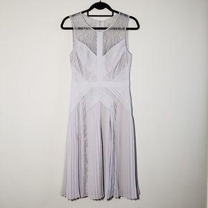 BCBG MAXAZRIA| pleated dress